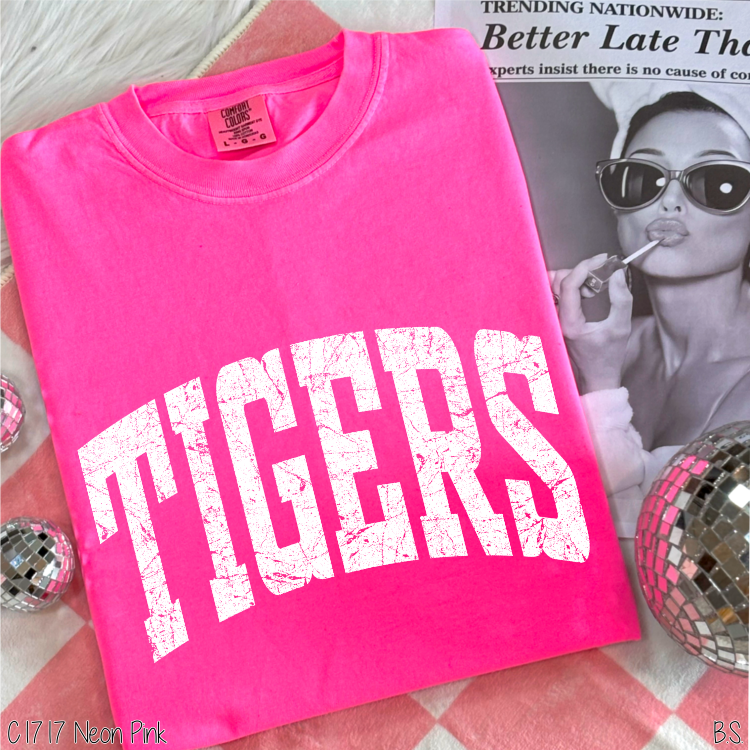 Tigers Distressed Arch #BS8546