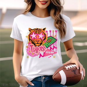 Tigers Pink Preppy Mascot #BS8287