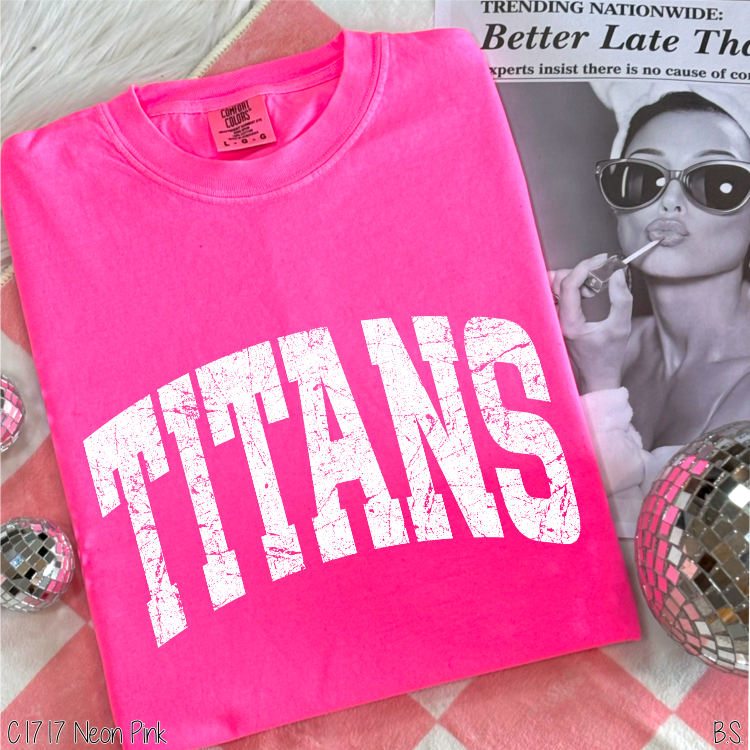 Titans Distressed Arch #BS8595 *10/5 PRINTS ON ORDER AND EXTRAS POSTED FOR PURCHASE BEFORE ARRIVAL