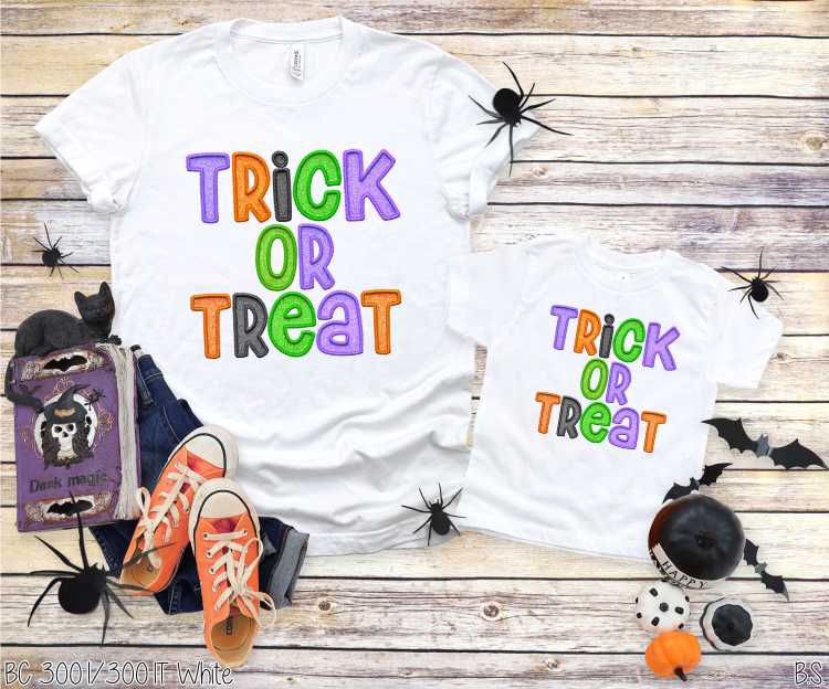 Trick Or Treat Stitch Lettering #BS5769