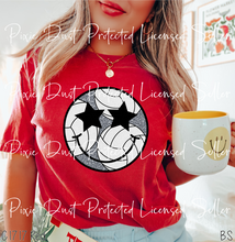 Load image into Gallery viewer, Volleyball Sparkly Smile #BS5883
