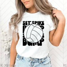 Load image into Gallery viewer, Volleyball Stacked Set Spike Bump #BS5822
