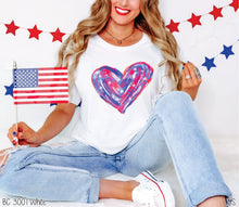 Load image into Gallery viewer, Watercolor Americana Heart #BS6895
