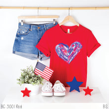 Load image into Gallery viewer, Watercolor Americana Heart #BS6895

