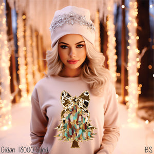 Western Coquette Faux Glitter Tree #BS7580