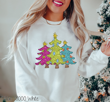 Load image into Gallery viewer, Whimsical Glitter Christmas Trees #BS6189
