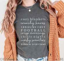 Load image into Gallery viewer, White Ink Cozy Blankets Crunchy Leaves #BS7160
