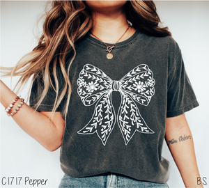 White Lace Coquette Bow #BS8029