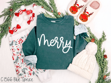 Load image into Gallery viewer, White Merry Script #BS8689
