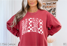 Load image into Gallery viewer, White Varsity Mama Leopard Check #BS8740
