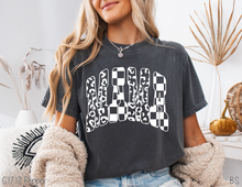 Load image into Gallery viewer, White Varsity Mama Leopard Check #BS8740
