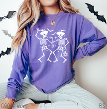 Load image into Gallery viewer, White Witch Hat Dancing Skeletons #BS7241
