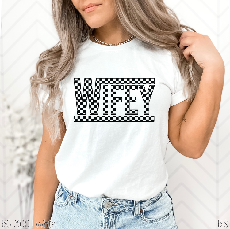 Wifey Checkered Outline #BS5570