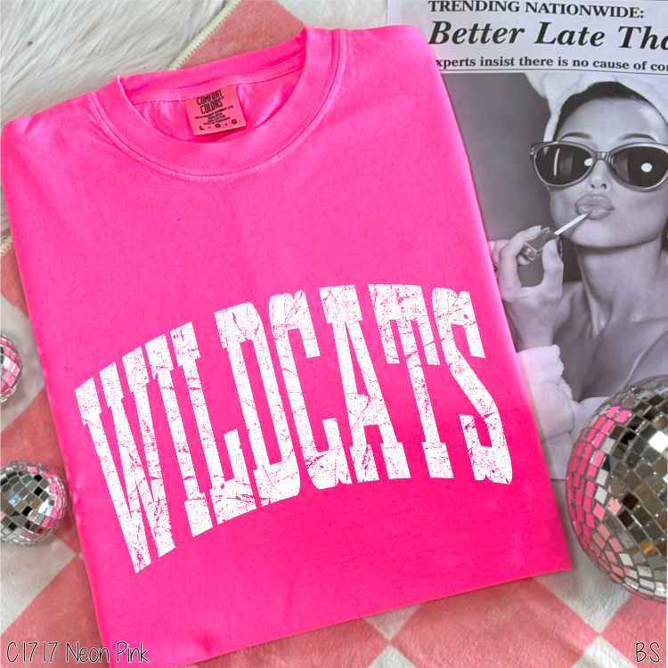 Wildcats Distressed Arch #BS8548