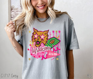 Wildcats Pink Preppy Mascot #BS8289