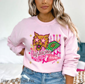 Wildcats Pink Preppy Mascot #BS8289