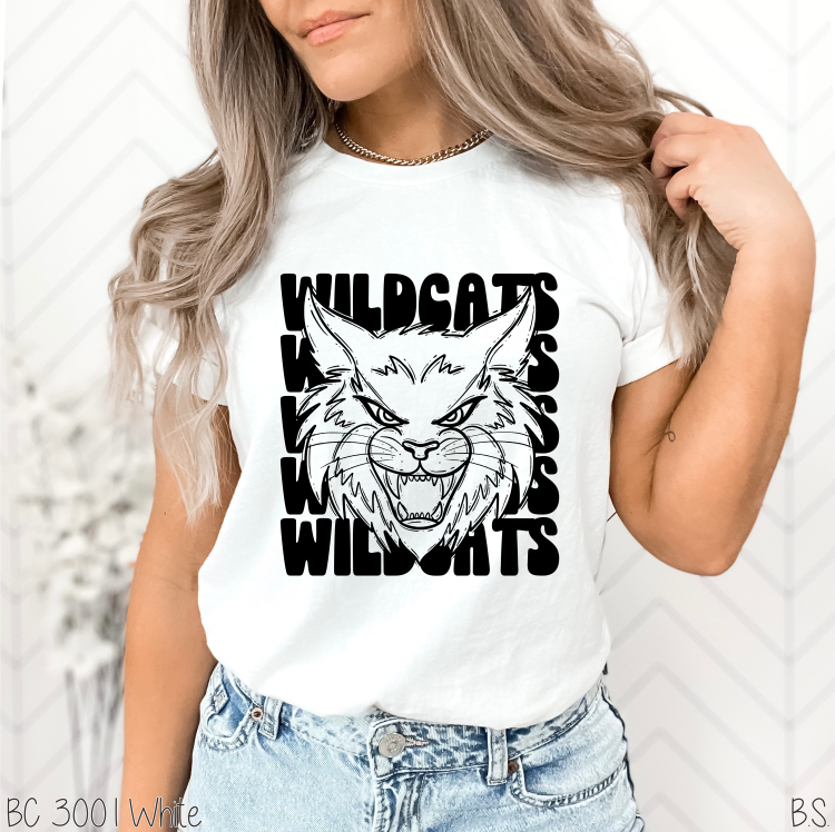 Wildcats Stacked Mascot #BS5749