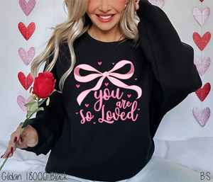 You Are So Loved Pink Coquette Bow #BS7692