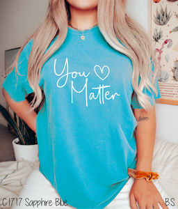 Heart You Matter With White Ink #BS5623