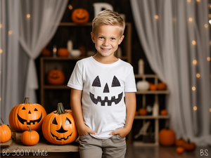 Youth Distressed Pumpkin Face #BS8382