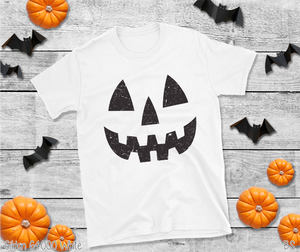 Youth Distressed Pumpkin Face #BS8382