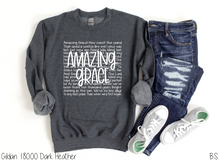 Load image into Gallery viewer, White Amazing Grace With Words #BS3991
