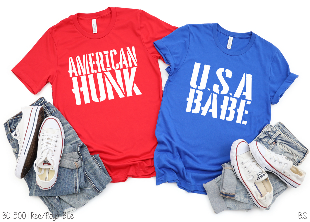 USA Babe And American Hunk #BS3157-58