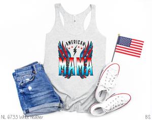 American Mama And Babe Tie Dye Wings #BS1654-55