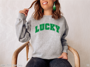 Arched Lucky Varsity Lettering #BS5106