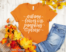 Load image into Gallery viewer, Autumn Leaves And Pumpkins Please #BS69
