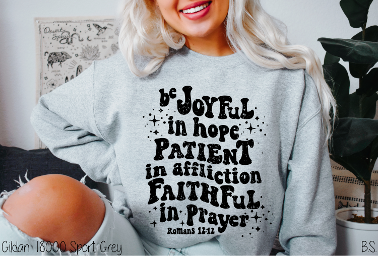Distressed Be Joyful In Hope #BS4097