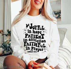 Distressed Be Joyful In Hope #BS4097
