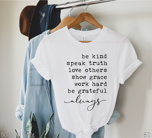 Be Kind Speak Truth #BS1398