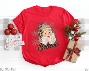 Believe Brown Leopard Santa #BS2327