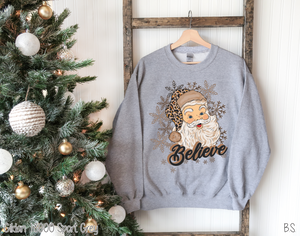 Believe Brown Leopard Santa #BS2327