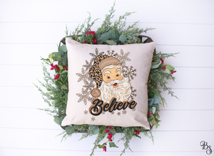 Believe Brown Leopard Santa #BS2327