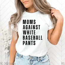 Load image into Gallery viewer, Black Ink Moms Against White Pants #BS5292
