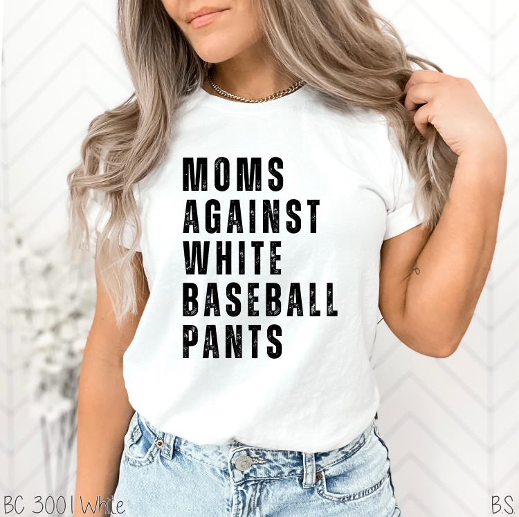 Black Ink Moms Against White Pants #BS5292