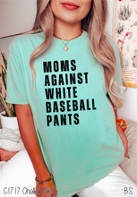 Load image into Gallery viewer, Black Ink Moms Against White Pants #BS5292
