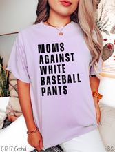 Load image into Gallery viewer, Black Ink Moms Against White Pants #BS5292
