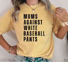 Load image into Gallery viewer, Black Ink Moms Against White Pants #BS5292
