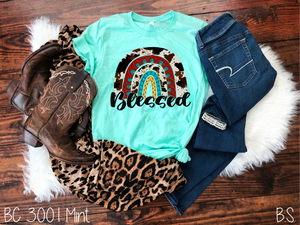 Blessed Cow Print Rainbow #BS1224