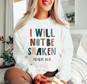 Boho Christian I Will Not Be Shaken #BS4035