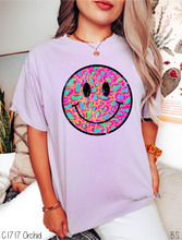 Load image into Gallery viewer, Bright Pink Neon Leopard Smiley Face #BS5335
