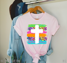 Load image into Gallery viewer, Brush Stroke Cross Tie Dye Leopard Print #BS3314
