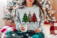 Load image into Gallery viewer, Buffalo Plaid Leopard Christmas Tree Trio #BS3694
