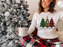 Load image into Gallery viewer, Buffalo Plaid Leopard Christmas Tree Trio #BS3694
