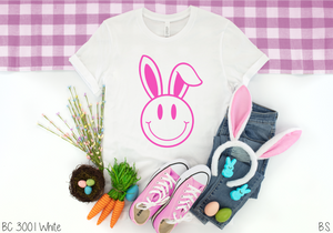 Bunny Ear Smiley Face #BS5265HOTPINK