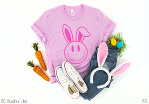 Bunny Ear Smiley Face #BS5265HOTPINK