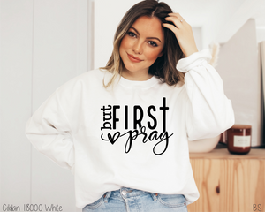 But First Pray With Cross & Heart #BS3903